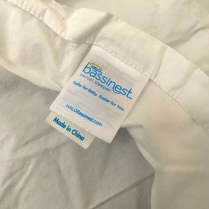 White, Halo Bassinet Sheet